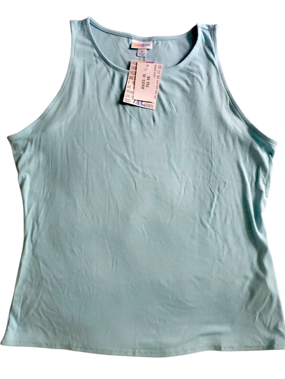 Jules XL Jewel Neck Ribbed Tank NWT